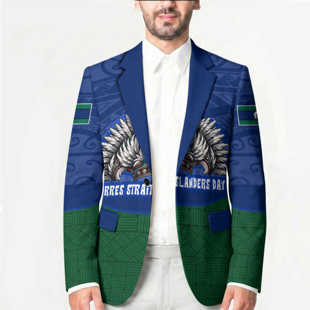 Torres Strait Islanders Day Traditional Dhari Headdress Blazer Indigenous Australian Tribal Weaving Pattern Culture