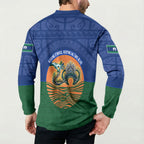Torres Strait Islanders Day Traditional Dhari Headdress Button Sweatshirt Indigenous Australian Tribal Weaving Pattern Culture