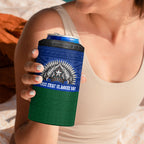 Torres Strait Islanders Day Traditional Dhari Headdress 4 in 1 Can Cooler Tumbler Indigenous Australian Tribal Weaving Pattern Culture