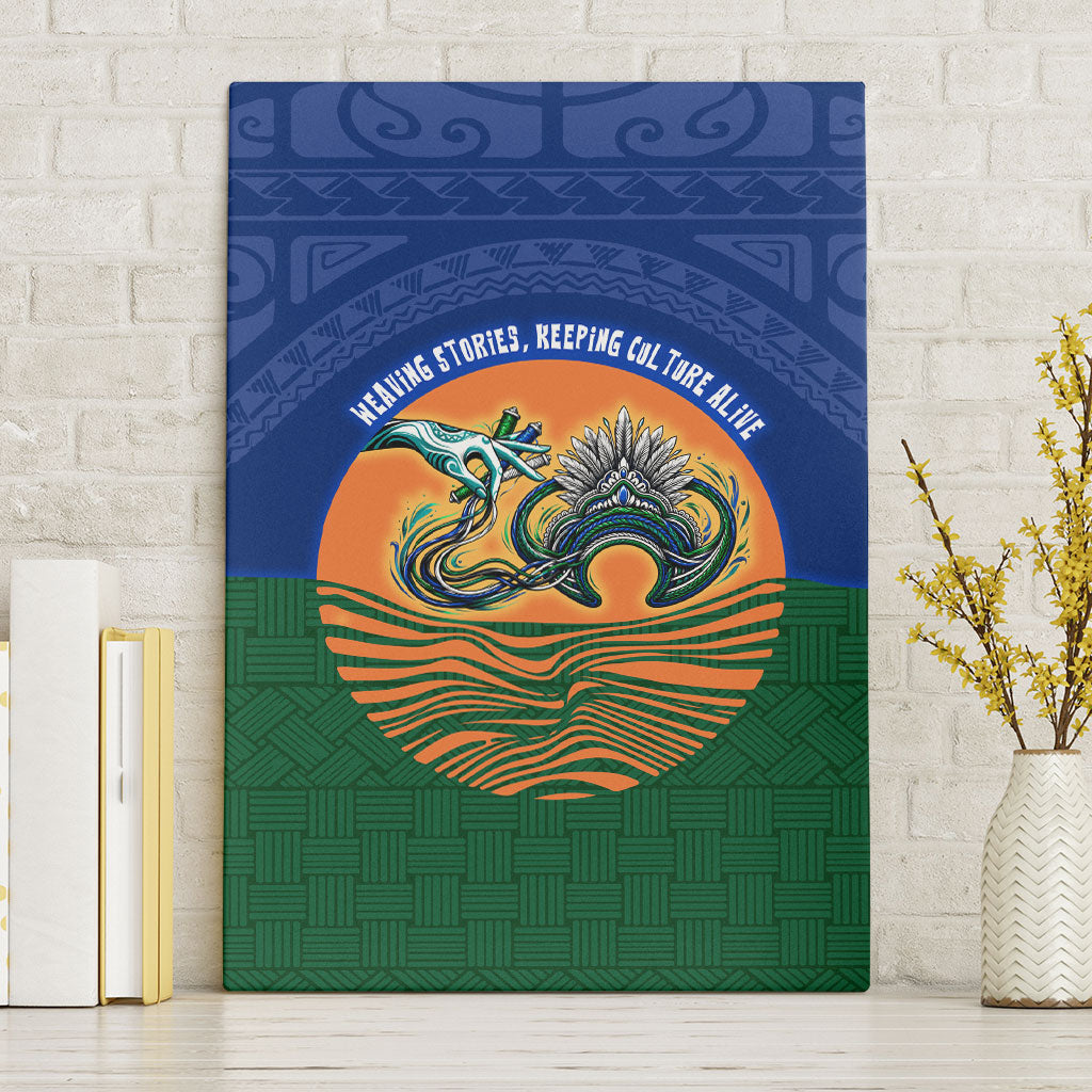 Torres Strait Islanders Day Traditional Dhari Headdress Canvas Wall Art Indigenous Australian Tribal Weaving Pattern Culture