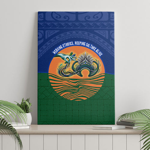 Torres Strait Islanders Day Traditional Dhari Headdress Canvas Wall Art Indigenous Australian Tribal Weaving Pattern Culture