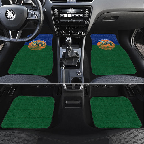 Torres Strait Islanders Day Traditional Dhari Headdress Car Mats Indigenous Australian Tribal Weaving Pattern Culture
