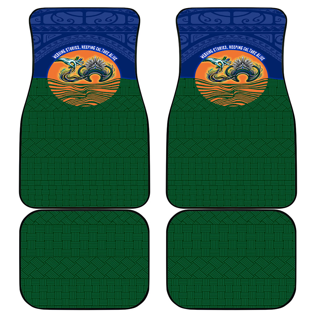 Torres Strait Islanders Day Traditional Dhari Headdress Car Mats Indigenous Australian Tribal Weaving Pattern Culture