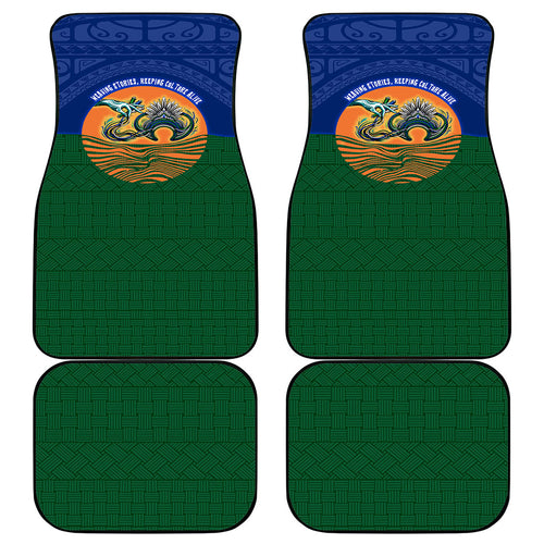 Torres Strait Islanders Day Traditional Dhari Headdress Car Mats Indigenous Australian Tribal Weaving Pattern Culture