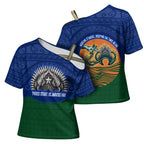 Torres Strait Islanders Day Traditional Dhari Headdress Cross Shoulder Shirt Indigenous Australian Tribal Weaving Pattern Culture