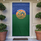 Torres Strait Islanders Day Traditional Dhari Headdress Door Cover Indigenous Australian Tribal Weaving Pattern Culture
