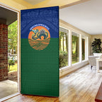Torres Strait Islanders Day Traditional Dhari Headdress Door Cover Indigenous Australian Tribal Weaving Pattern Culture