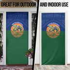 Torres Strait Islanders Day Traditional Dhari Headdress Door Cover Indigenous Australian Tribal Weaving Pattern Culture