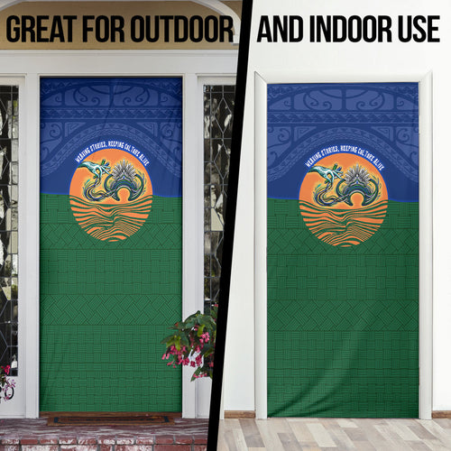 Torres Strait Islanders Day Traditional Dhari Headdress Door Cover Indigenous Australian Tribal Weaving Pattern Culture