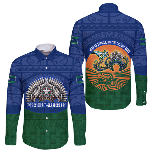 Torres Strait Islanders Day Traditional Dhari Headdress Family Matching Long Sleeve Bodycon Dress and Hawaiian Shirt Indigenous Australian Tribal Weaving Pattern Culture