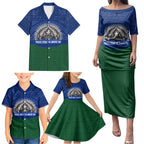 Torres Strait Islanders Day Traditional Dhari Headdress Family Matching Puletasi and Hawaiian Shirt Indigenous Australian Tribal Weaving Pattern Culture