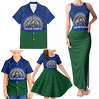 Torres Strait Islanders Day Traditional Dhari Headdress Family Matching Tank Maxi Dress and Hawaiian Shirt Indigenous Australian Tribal Weaving Pattern Culture