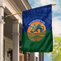 Torres Strait Islanders Day Traditional Dhari Headdress Garden Flag Indigenous Australian Tribal Weaving Pattern Culture
