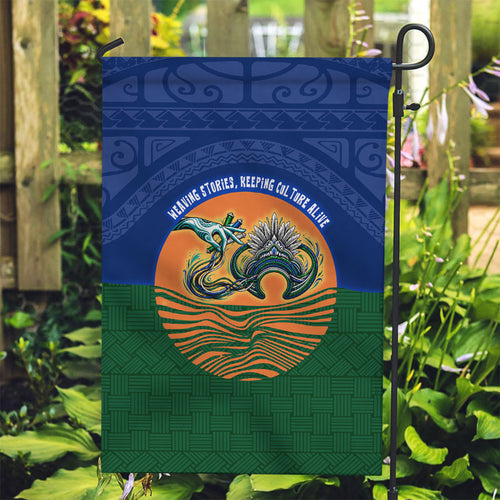 Torres Strait Islanders Day Traditional Dhari Headdress Garden Flag Indigenous Australian Tribal Weaving Pattern Culture