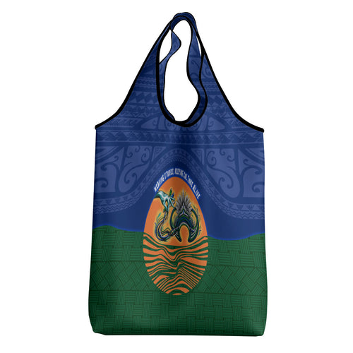 Torres Strait Islanders Day Traditional Dhari Headdress Grocery Bag Indigenous Australian Tribal Weaving Pattern Culture
