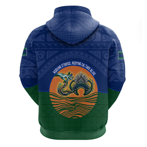 Torres Strait Islanders Day Traditional Dhari Headdress Hoodie Indigenous Australian Tribal Weaving Pattern Culture