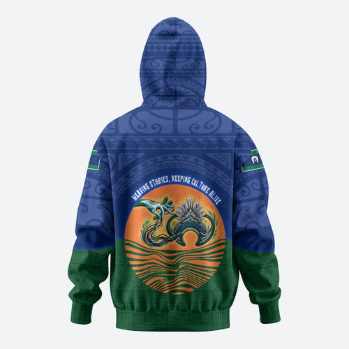 Torres Strait Islanders Day Traditional Dhari Headdress Hoodie Indigenous Australian Tribal Weaving Pattern Culture