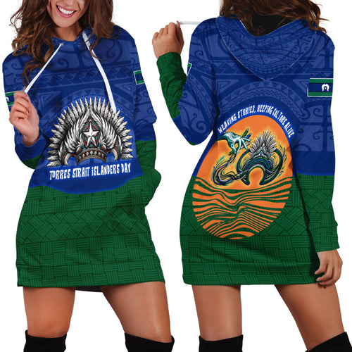 Torres Strait Islanders Day Traditional Dhari Headdress Hoodie Dress Indigenous Australian Tribal Weaving Pattern Culture