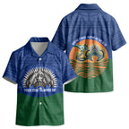 Torres Strait Islanders Day Traditional Dhari Headdress Kid Hawaiian Shirt Indigenous Australian Tribal Weaving Pattern Culture