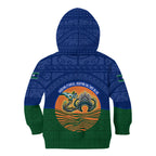Torres Strait Islanders Day Traditional Dhari Headdress Kid Hoodie Indigenous Australian Tribal Weaving Pattern Culture