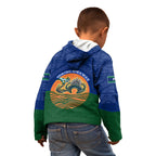 Torres Strait Islanders Day Traditional Dhari Headdress Kid Hoodie Indigenous Australian Tribal Weaving Pattern Culture