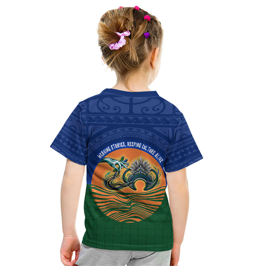 Torres Strait Islanders Day Traditional Dhari Headdress Kid T Shirt Indigenous Australian Tribal Weaving Pattern Culture