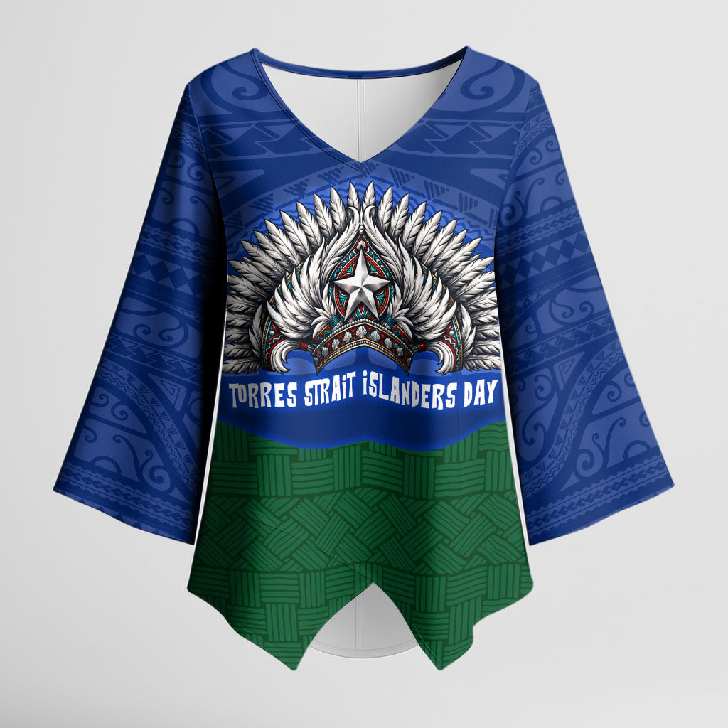 Torres Strait Islanders Day Traditional Dhari Headdress Kimono Sleeve Blouse Indigenous Australian Tribal Weaving Pattern Culture