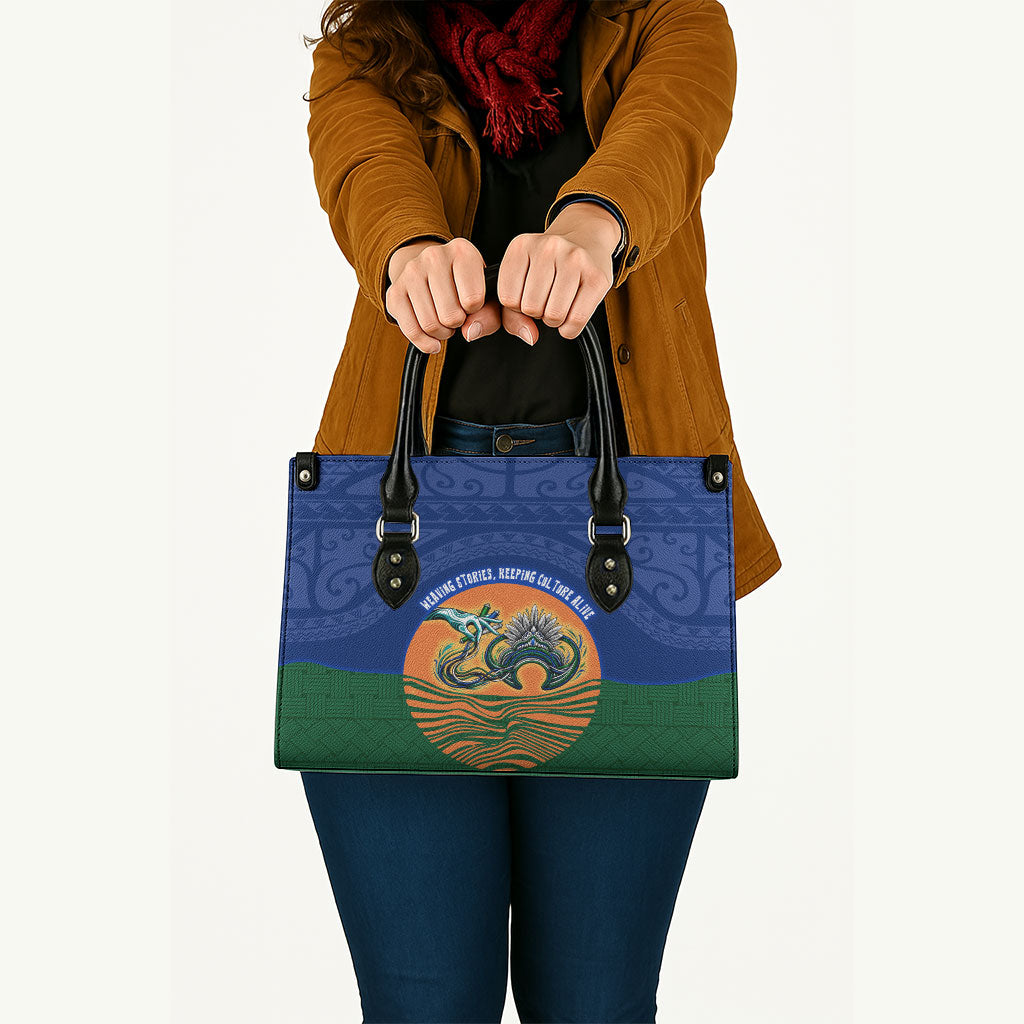 Torres Strait Islanders Day Traditional Dhari Headdress Leather Bag Indigenous Australian Tribal Weaving Pattern Culture