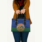 Torres Strait Islanders Day Traditional Dhari Headdress Leather Bag Indigenous Australian Tribal Weaving Pattern Culture