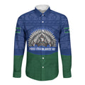 Torres Strait Islanders Day Traditional Dhari Headdress Long Sleeve Button Shirt Indigenous Australian Tribal Weaving Pattern Culture