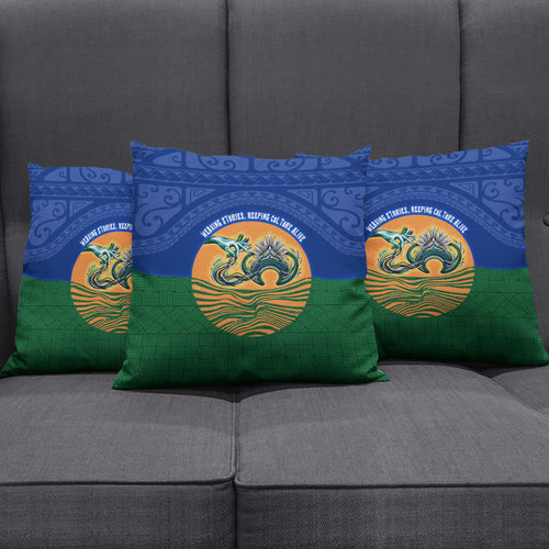 Torres Strait Islanders Day Traditional Dhari Headdress Pillow Cover Indigenous Australian Tribal Weaving Pattern Culture