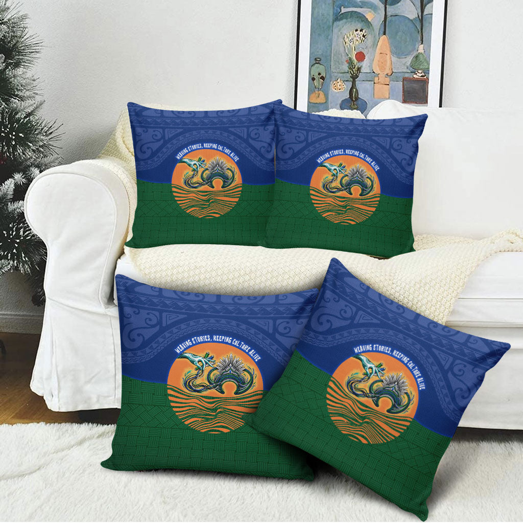 Torres Strait Islanders Day Traditional Dhari Headdress Pillow Cover Indigenous Australian Tribal Weaving Pattern Culture