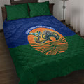 Torres Strait Islanders Day Traditional Dhari Headdress Quilt Bed Set Indigenous Australian Tribal Weaving Pattern Culture