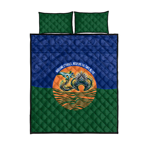 Torres Strait Islanders Day Traditional Dhari Headdress Quilt Bed Set Indigenous Australian Tribal Weaving Pattern Culture