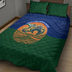 Torres Strait Islanders Day Traditional Dhari Headdress Quilt Bed Set Indigenous Australian Tribal Weaving Pattern Culture