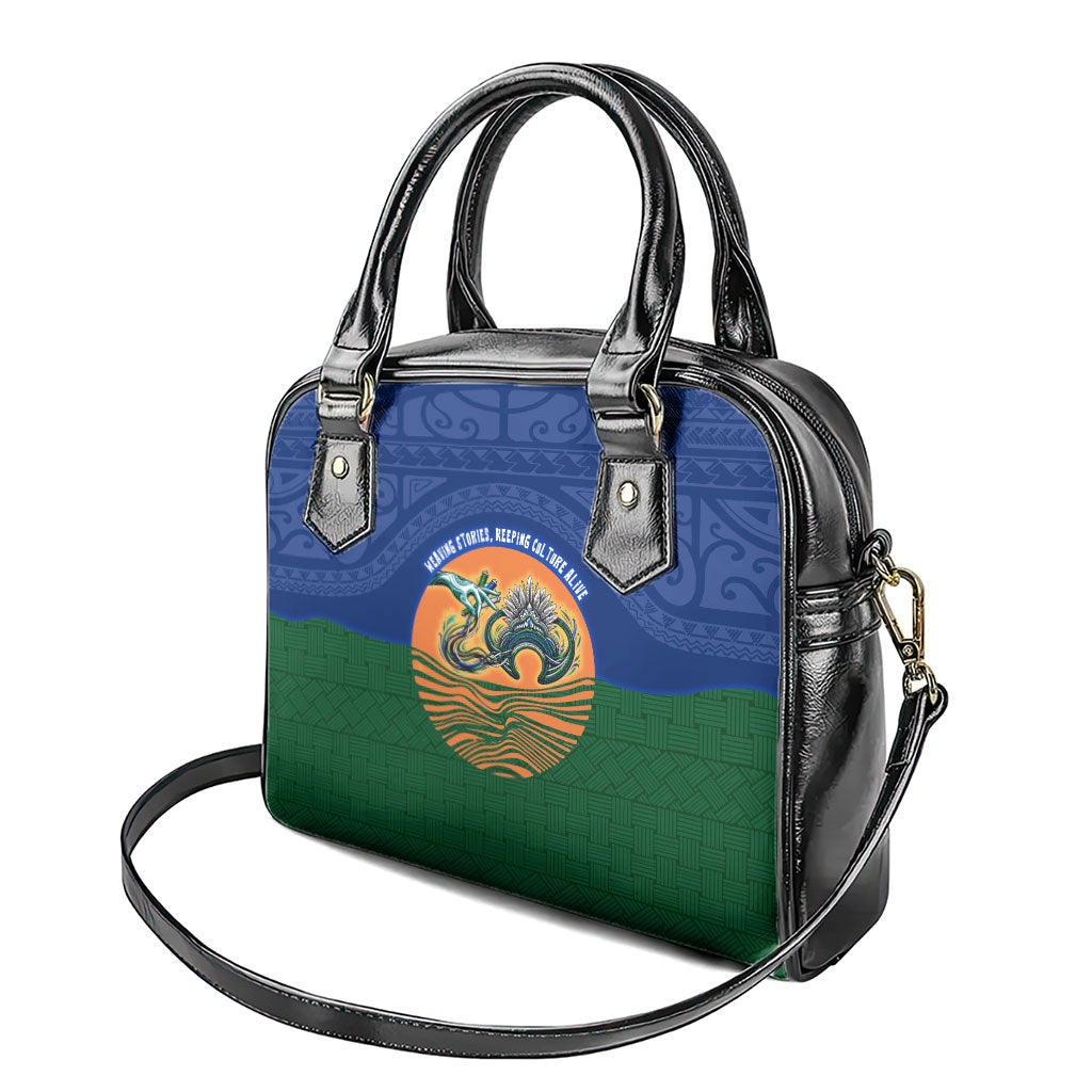 Torres Strait Islanders Day Traditional Dhari Headdress Shoulder Handbag Indigenous Australian Tribal Weaving Pattern Culture