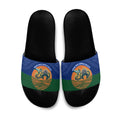 Torres Strait Islanders Day Traditional Dhari Headdress Slide Sandals Indigenous Australian Tribal Weaving Pattern Culture