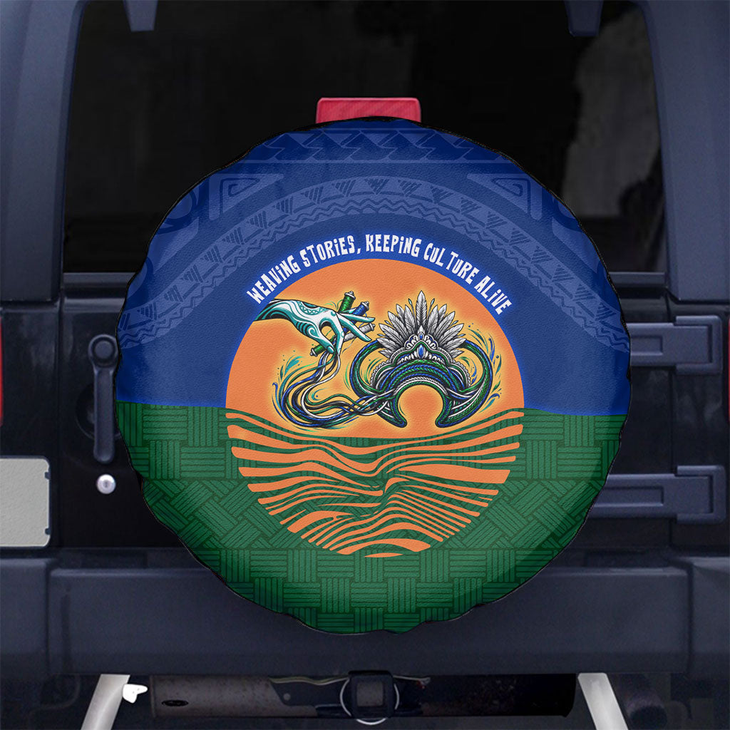Torres Strait Islanders Day Traditional Dhari Headdress Spare Tire Cover Indigenous Australian Tribal Weaving Pattern Culture