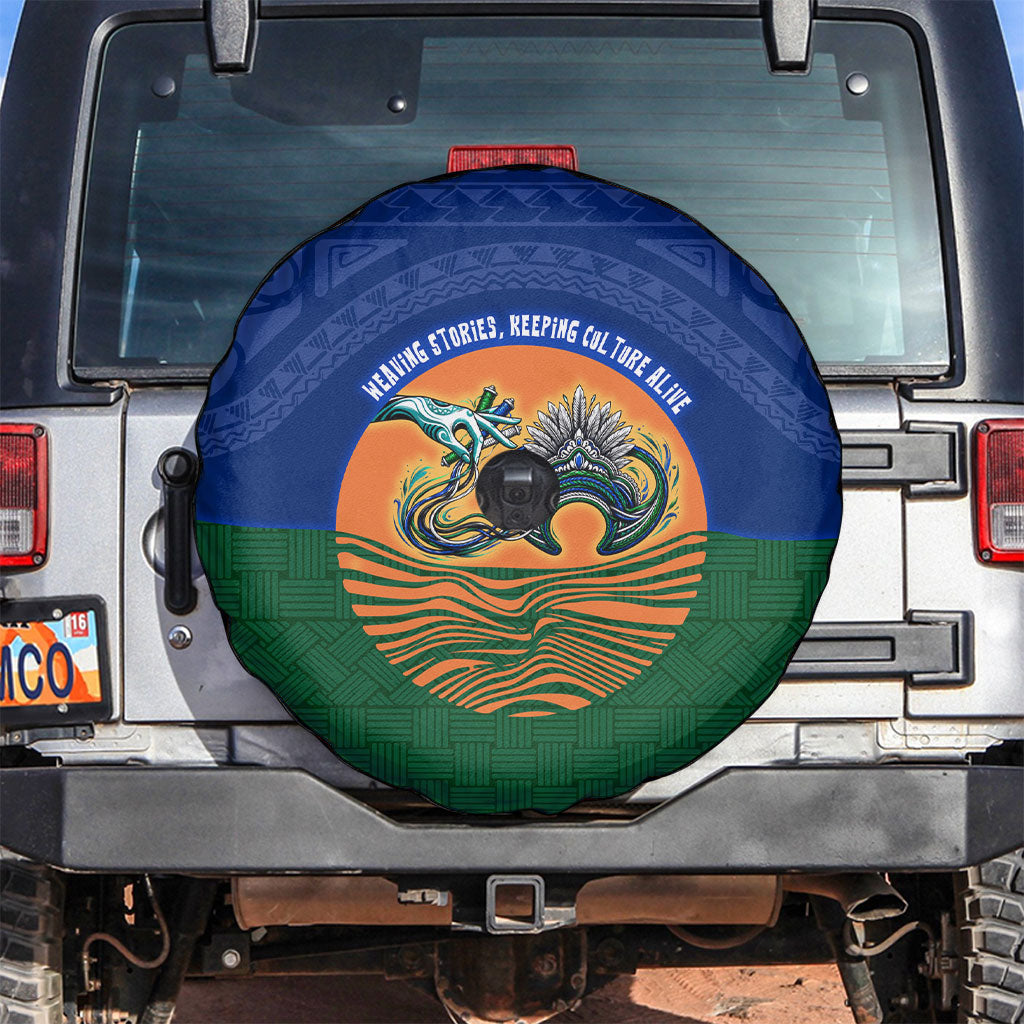 Torres Strait Islanders Day Traditional Dhari Headdress Spare Tire Cover Indigenous Australian Tribal Weaving Pattern Culture