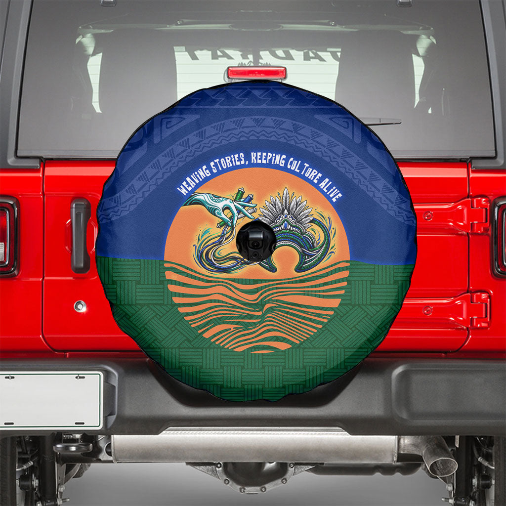 Torres Strait Islanders Day Traditional Dhari Headdress Spare Tire Cover Indigenous Australian Tribal Weaving Pattern Culture