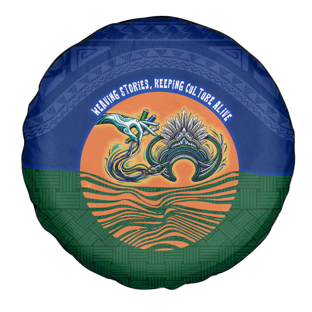 Torres Strait Islanders Day Traditional Dhari Headdress Spare Tire Cover Indigenous Australian Tribal Weaving Pattern Culture