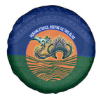 Torres Strait Islanders Day Traditional Dhari Headdress Spare Tire Cover Indigenous Australian Tribal Weaving Pattern Culture