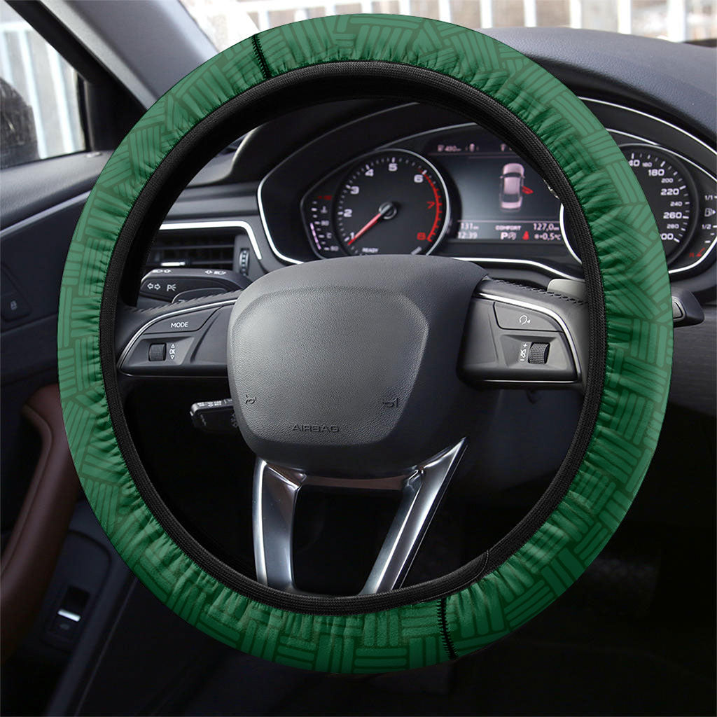 Torres Strait Islanders Day Traditional Dhari Headdress Steering Wheel Cover Indigenous Australian Tribal Weaving Pattern Culture
