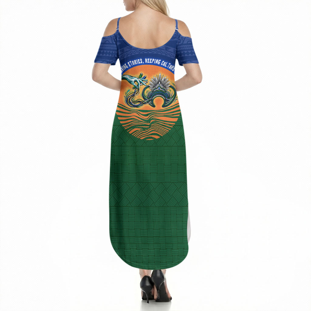 Torres Strait Islanders Day Traditional Dhari Headdress Summer Maxi Dress Indigenous Australian Tribal Weaving Pattern Culture