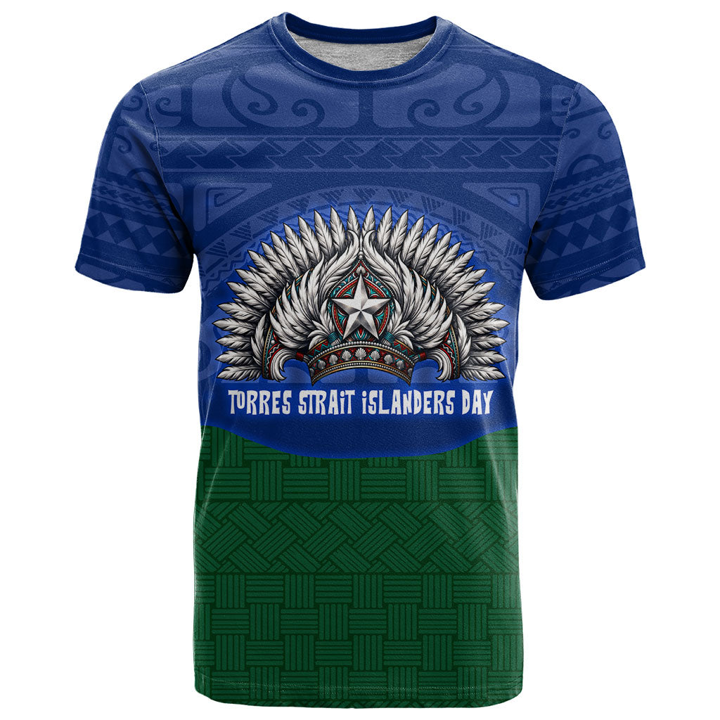 Torres Strait Islanders Day Traditional Dhari Headdress T Shirt Indigenous Australian Tribal Weaving Pattern Culture