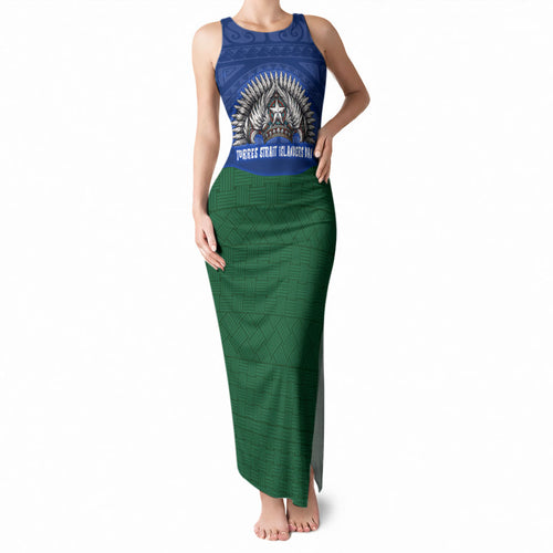 Torres Strait Islanders Day Traditional Dhari Headdress Tank Maxi Dress Indigenous Australian Tribal Weaving Pattern Culture