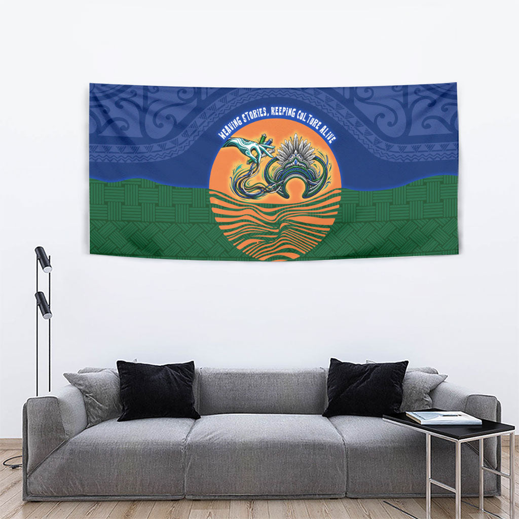 Torres Strait Islanders Day Traditional Dhari Headdress Tapestry Indigenous Australian Tribal Weaving Pattern Culture