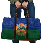 Torres Strait Islanders Day Traditional Dhari Headdress Travel Bag Indigenous Australian Tribal Weaving Pattern Culture