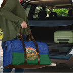 Torres Strait Islanders Day Traditional Dhari Headdress Travel Bag Indigenous Australian Tribal Weaving Pattern Culture