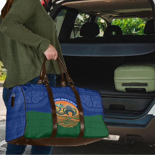 Torres Strait Islanders Day Traditional Dhari Headdress Travel Bag Indigenous Australian Tribal Weaving Pattern Culture
